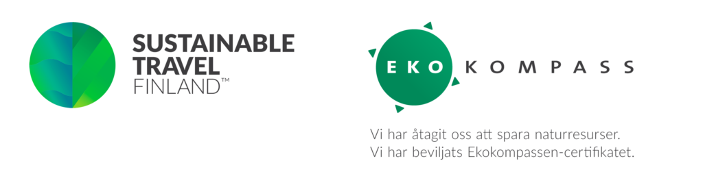 Karleby Turism Ab har beviljats Sustainabe Travel Finland -märket och Ekokompass -certifikatet.